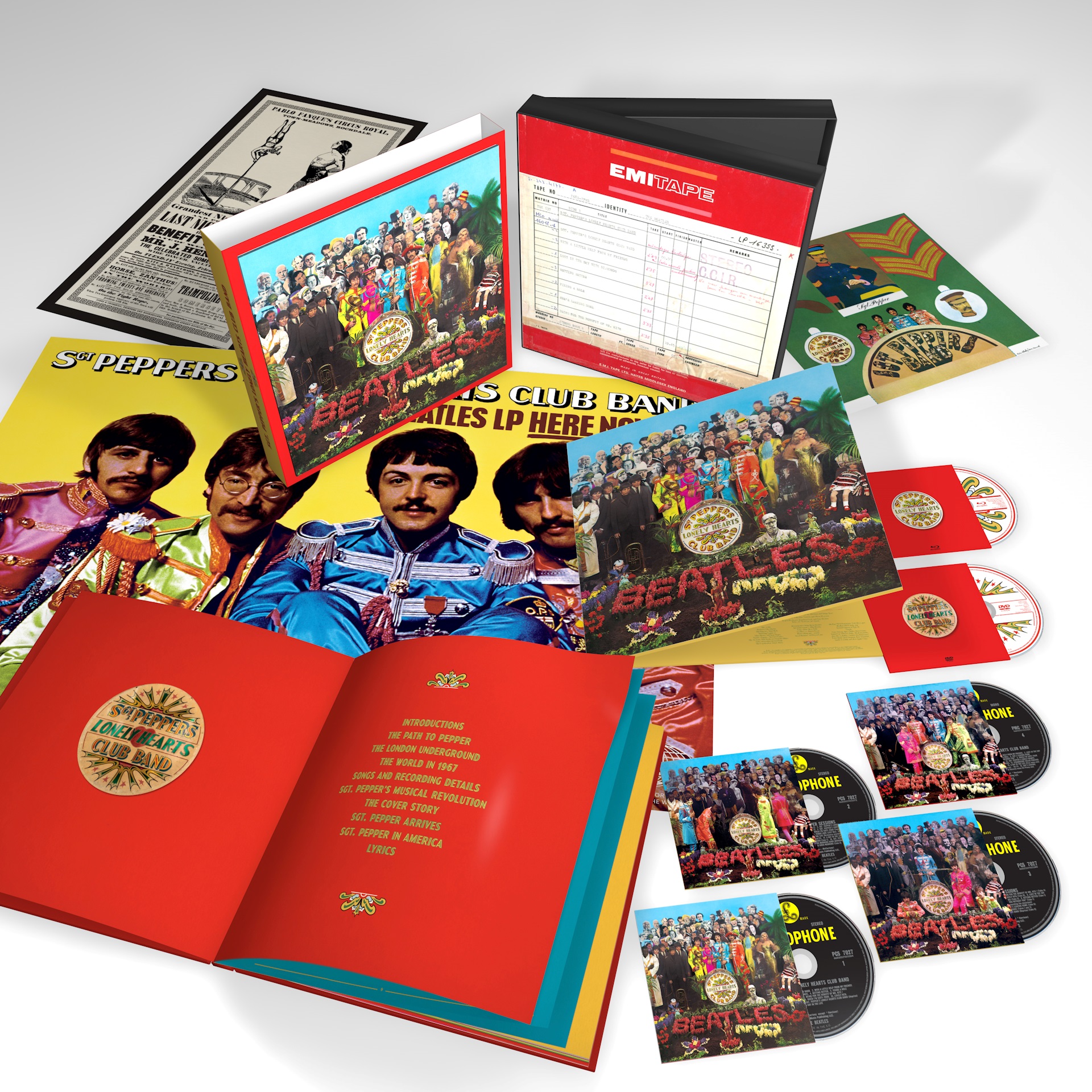The Beatles Sgt Pepper 6 Disc 3D Product Shot